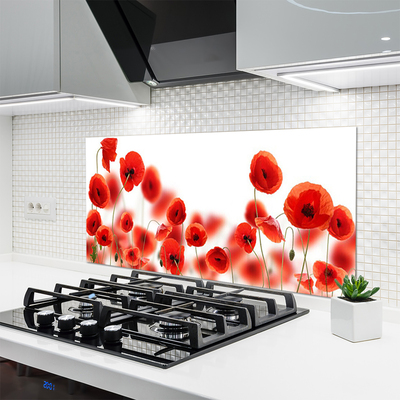 Keuken achterwand glas met print Maki plant nature