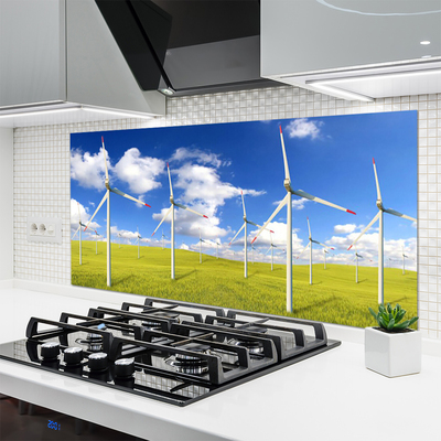 Keuken achterwand glas met print Architectuurveld