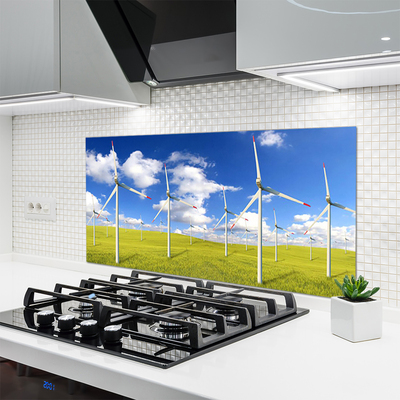 Keuken achterwand glas met print Architectuurveld