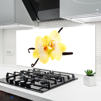 Keuken achterwand glas met print Bloemen plantaardige aard