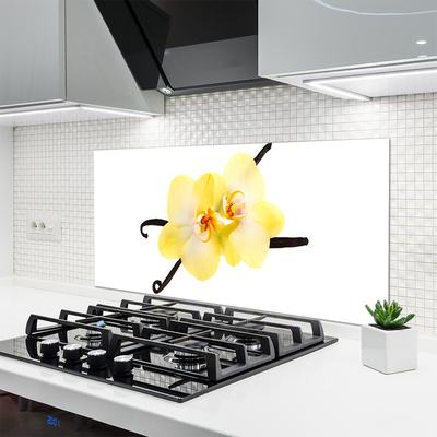 Keuken achterwand glas met print Bloemen plantaardige aard