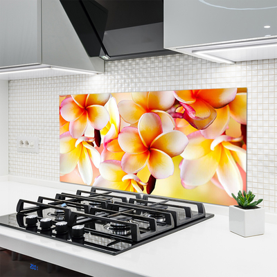 Keuken achterwand glas met print Bloemen plantaardige aard