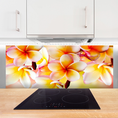 Keuken achterwand glas met print Bloemen plantaardige aard