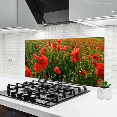 Keuken achterwand glas met print Maki plant nature