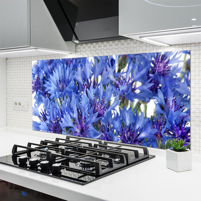 Keuken achterwand glas met print Bloemen plantaardige aard