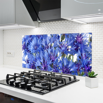 Keuken achterwand glas met print Bloemen plantaardige aard