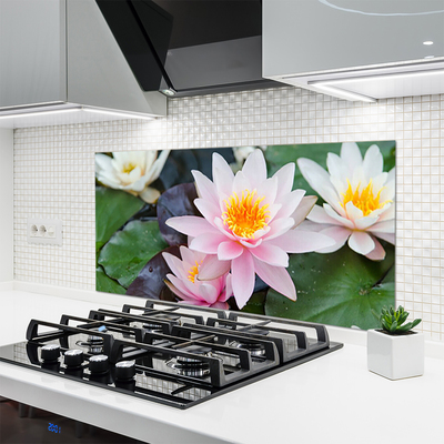 Keuken achterwand glas met print Bloemen plantaardige aard