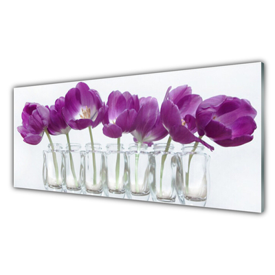 Keuken achterwand glas met print Bloemen plantaardige aard