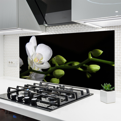 Keuken achterwand glas met print Bloem plantaard