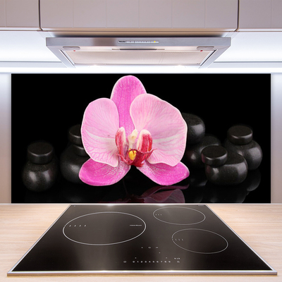 Keuken achterwand glas met print Bloemstenen plant