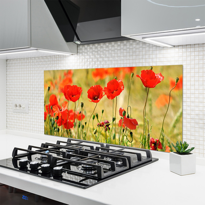 Keuken achterwand glas met print Maki plant nature