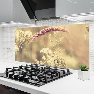 Keuken achterwand glas met print Wilde plantaard