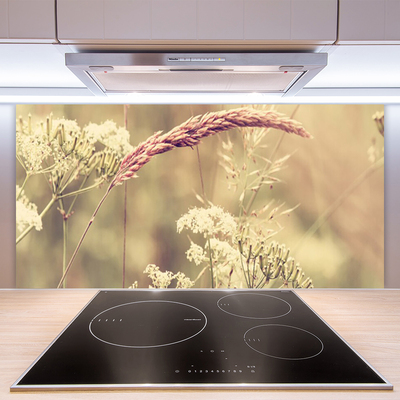 Keuken achterwand glas met print Wilde plantaard