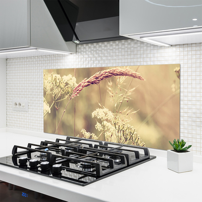 Keuken achterwand glas met print Wilde plantaard