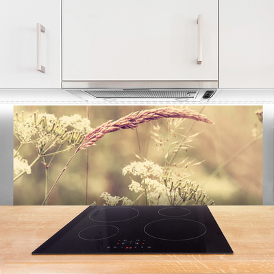 Keuken achterwand glas met print Wilde plantaard