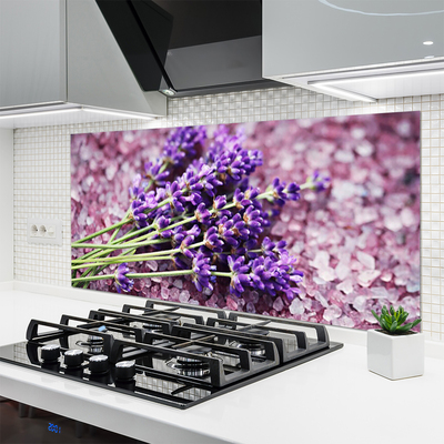 Keuken achterwand glas met print Bloemen plantaardige aard