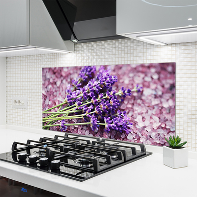 Keuken achterwand glas met print Bloemen plantaardige aard