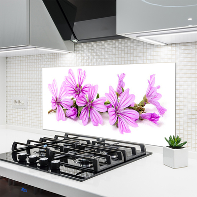 Keuken achterwand glas met print Bloemen plantaardige aard