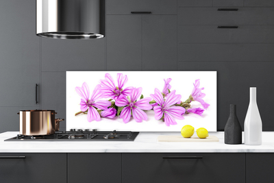 Keuken achterwand glas met print Bloemen plantaardige aard