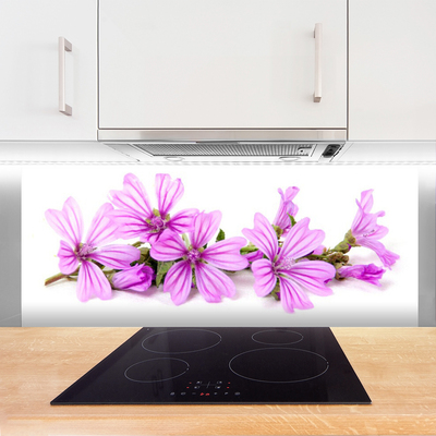 Keuken achterwand glas met print Bloemen plantaardige aard