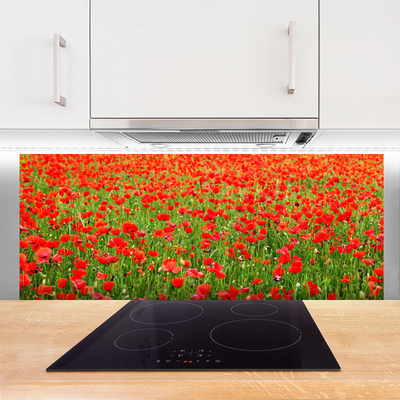 Keuken achterwand glas met print Maki plant nature