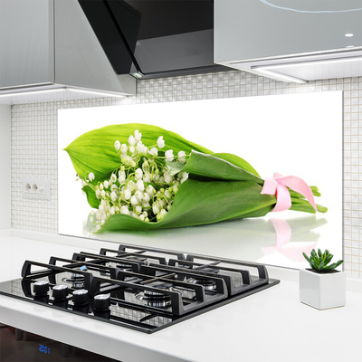 Keuken achterwand glas met print Bloemen plantaardige aard