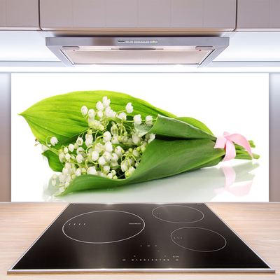 Keuken achterwand glas met print Bloemen plantaardige aard