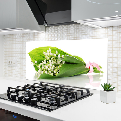 Keuken achterwand glas met print Bloemen plantaardige aard