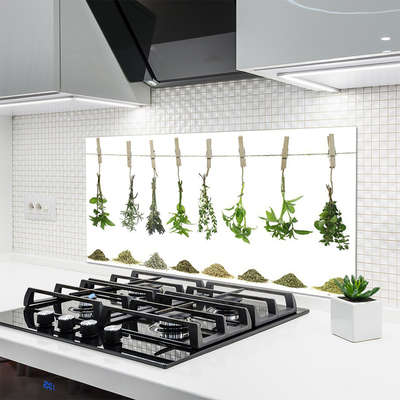 Keuken achterwand glas met print Bloemen plantaardige aard