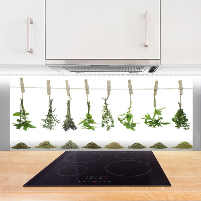 Keuken achterwand glas met print Bloemen plantaardige aard