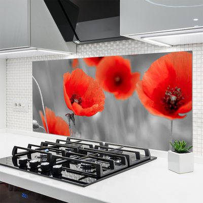 Keuken achterwand glas met print Maki plant nature