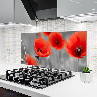 Keuken achterwand glas met print Maki plant nature