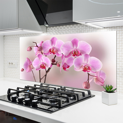 Keuken achterwand glas met print Bloemen plantaardige aard