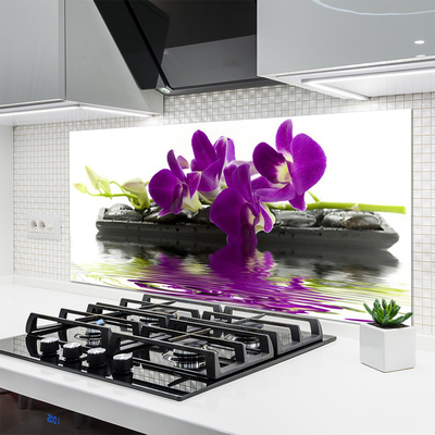 Keuken achterwand glas met print Bloemen plantaardige aard