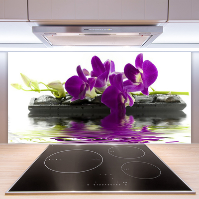 Keuken achterwand glas met print Bloemen plantaardige aard