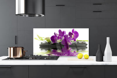 Keuken achterwand glas met print Bloemen plantaardige aard