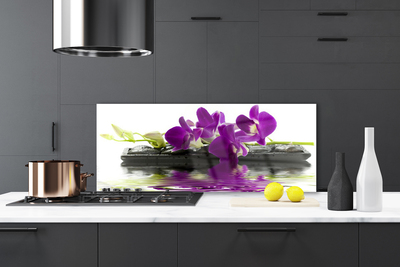 Keuken achterwand glas met print Bloemen plantaardige aard