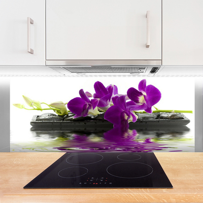 Keuken achterwand glas met print Bloemen plantaardige aard