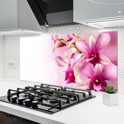 Keuken achterwand glas met print Bloemen plantaardige aard