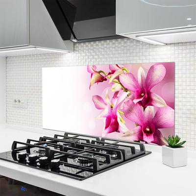 Keuken achterwand glas met print Bloemen plantaardige aard