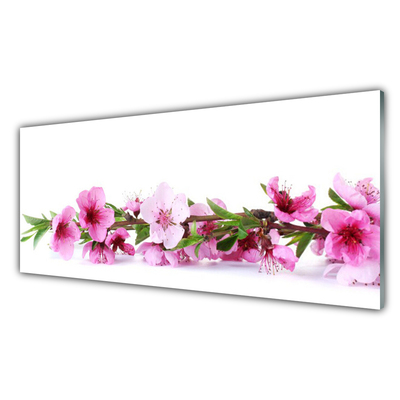 Keuken achterwand glas met print Bloemen plantaardige aard