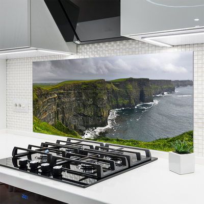 Keuken achterwand glas met print Bay rock water landscape