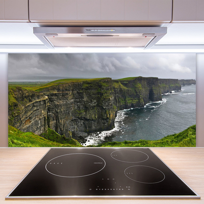 Keuken achterwand glas met print Bay rock water landscape