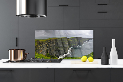 Keuken achterwand glas met print Bay rock water landscape