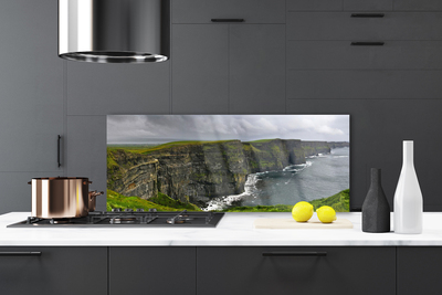 Keuken achterwand glas met print Bay rock water landscape