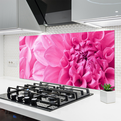 Keuken achterwand glas met print Bloemen plantaardige aard