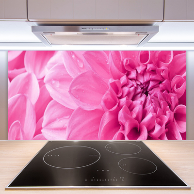 Keuken achterwand glas met print Bloemen plantaardige aard