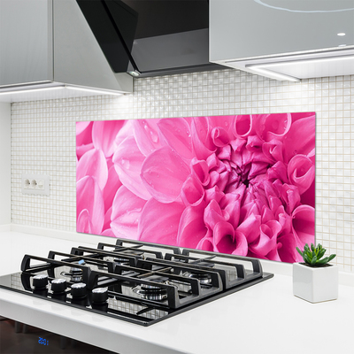 Keuken achterwand glas met print Bloemen plantaardige aard