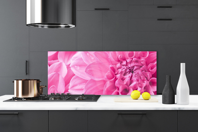 Keuken achterwand glas met print Bloemen plantaardige aard