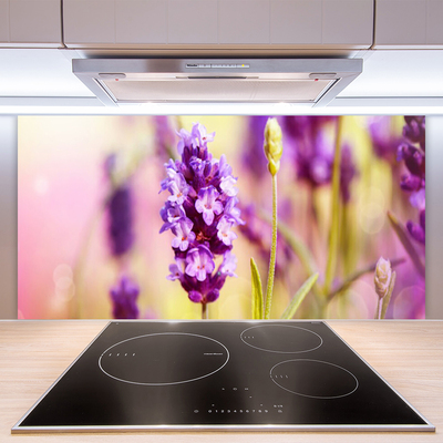 Keuken achterwand glas met print Bloemen plantaardige aard